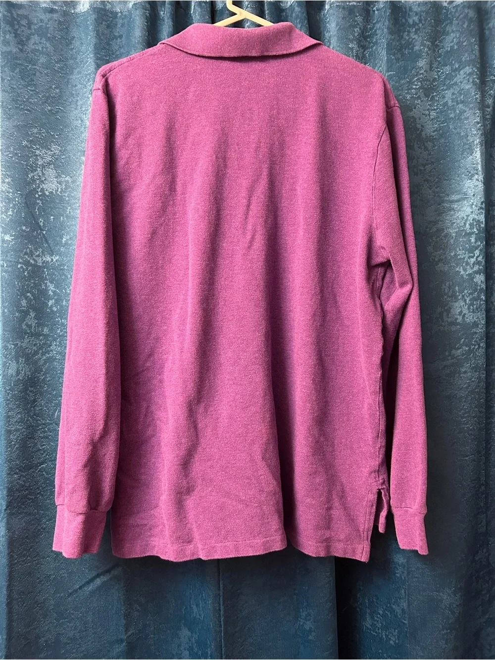Polo by Ralph Lauren Magenta V-Neck Polo Sweater
